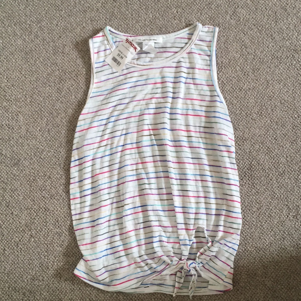 White striped tanktop